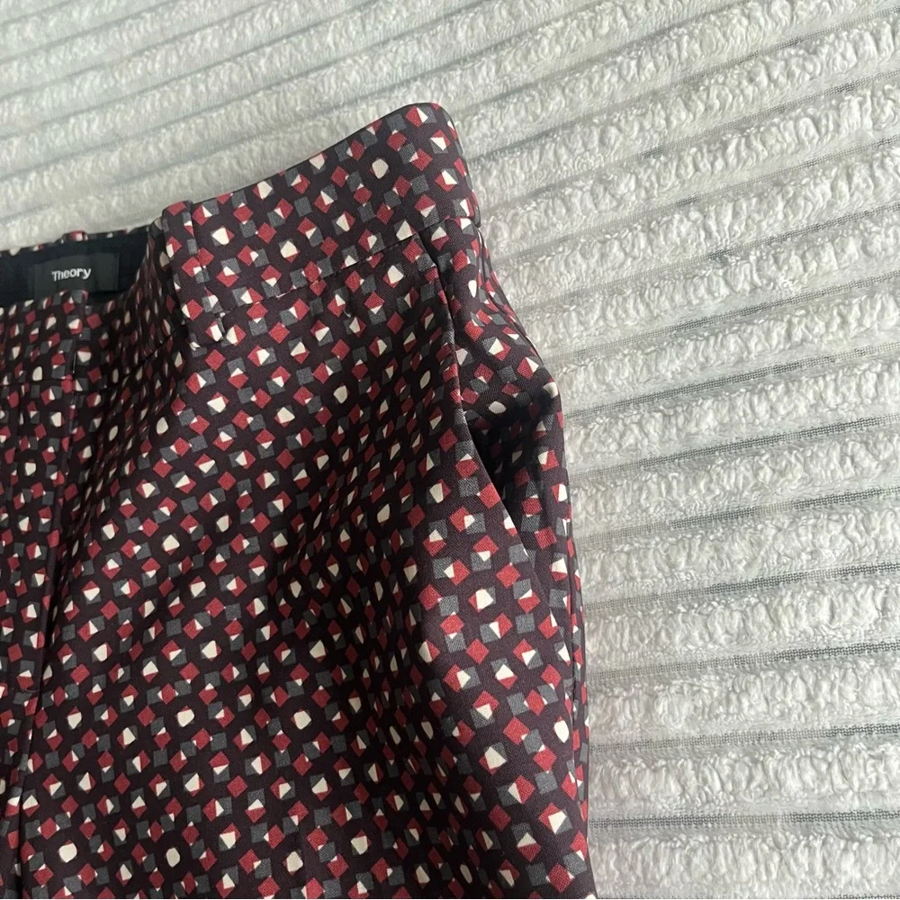 Theory Treeca Wool Abstract Pants